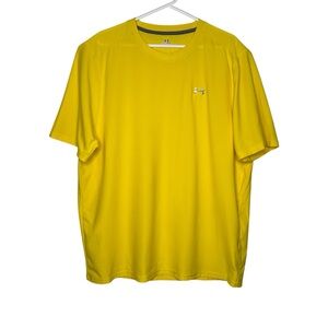 Under Armour Mens Yellow T-Shirt Size XL